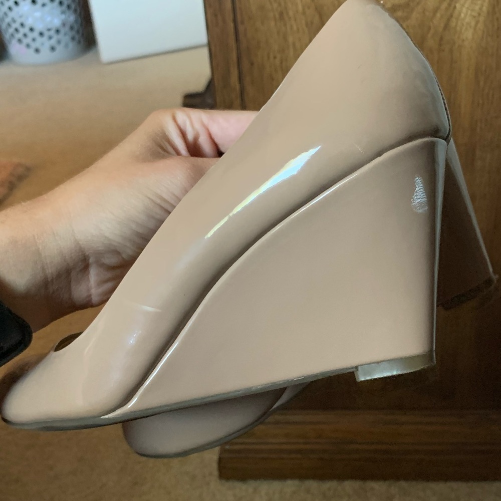 Nude Wedge Heels